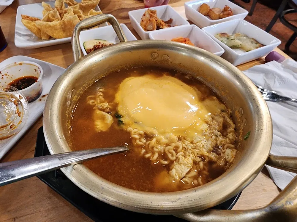 Hot and Spicy Ramen with Egg and Cheese